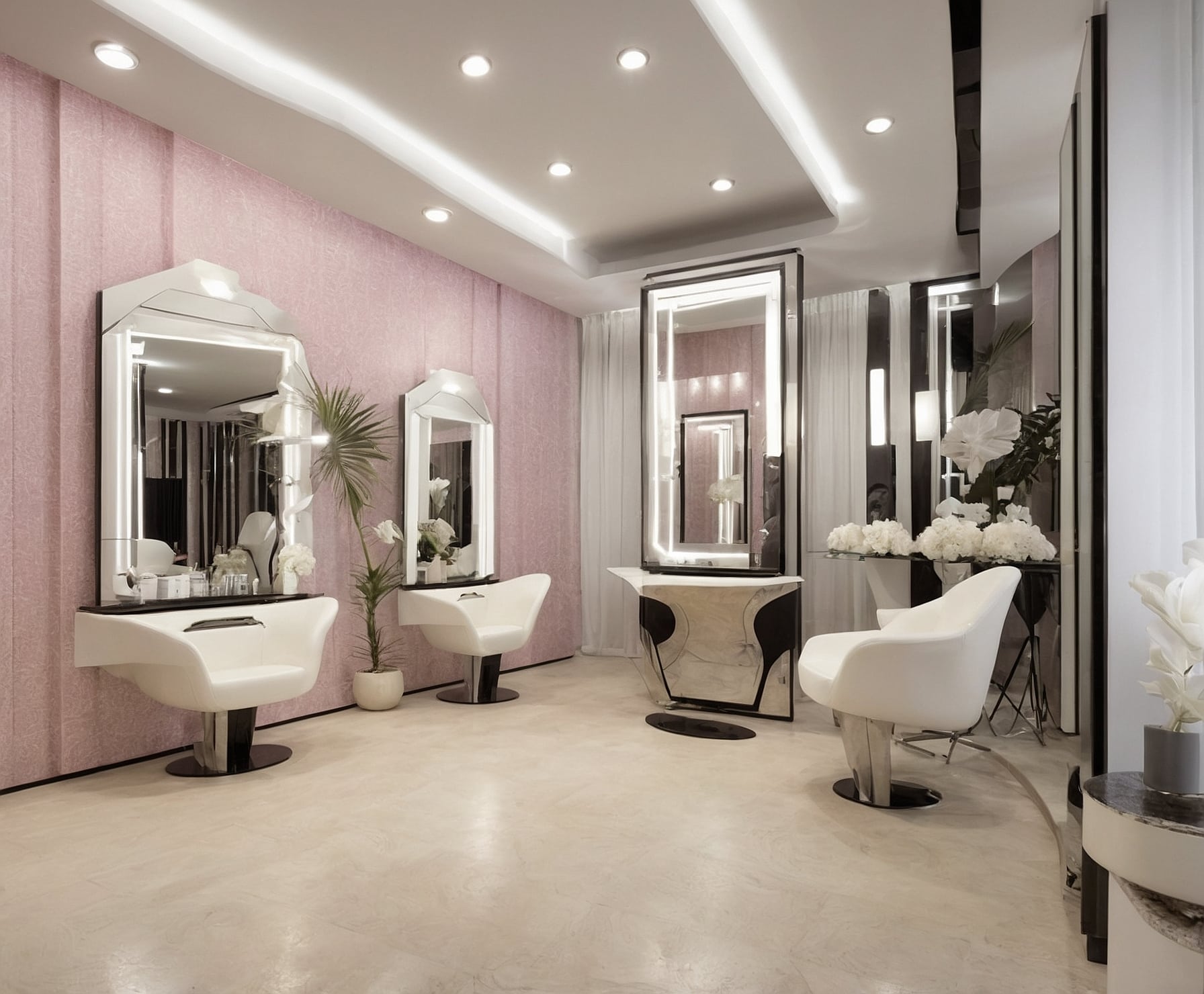 Transformación de estilo en peluquería unisex.